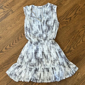 TART Sleeveless V-neck button down mini dress with pockets women’s size XS